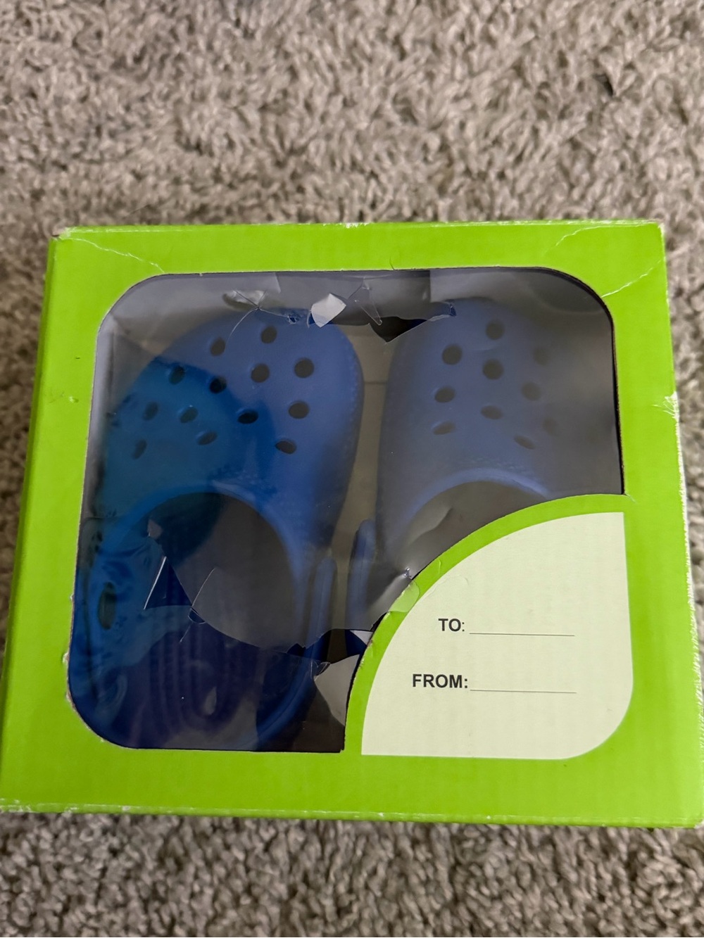 Crocs Blue Kids Slip-On Clogs - Lightweight Comfort
